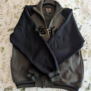 Vintage Y2K Men’s Medium DrunknMunky Zip‐Front Jersey Sweater (2004)